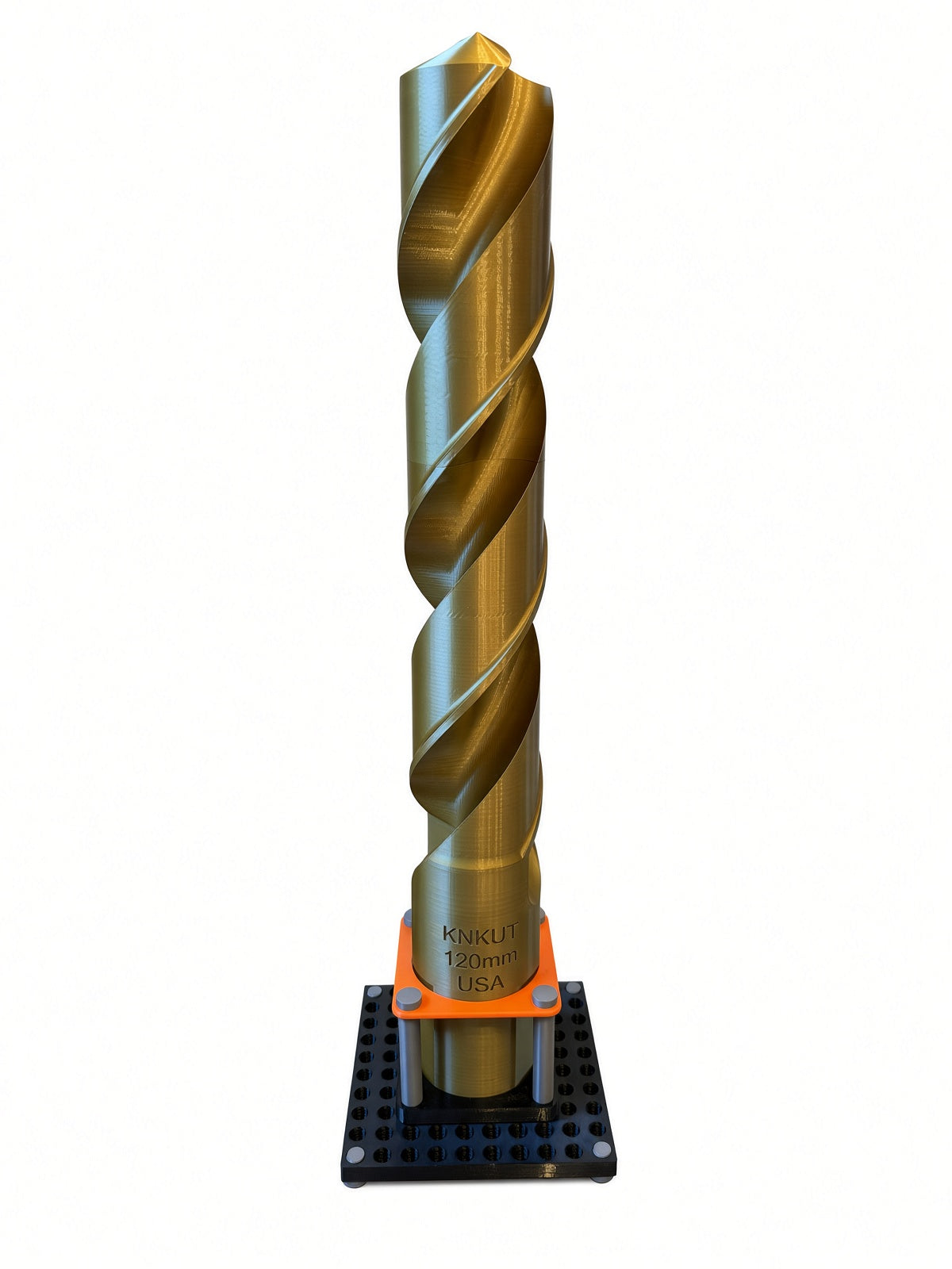 36" Tall Giant 3D Printed Drill Bit – Oversized Tool Decor for Man Cave, Garage & Office